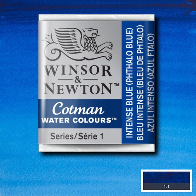 Акварель Winsor&Newton "Cotman" в кювете Голубой ФЦ  606x758