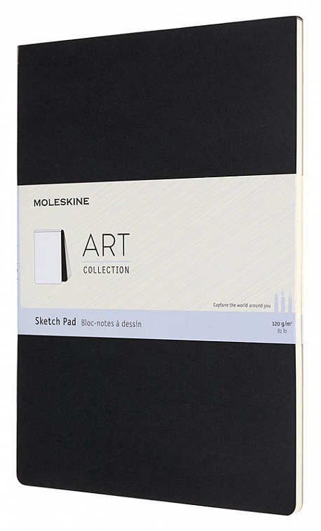 Блокнот для рисования  Moleskine "Art soft sketch pad" А4 88 стр., цвет черный