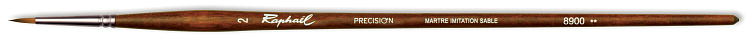 Кисть синтетика имитация соболь №6 круглая Sennelier "Precision" длинная ручка 606x758