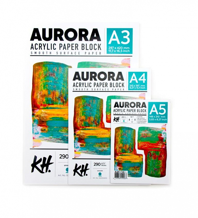 Альбом-склейка для акрила Aurora А4 20 л 290 г