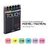 Набор маркеров Touch Twin 6 цв, пастельные тона 1