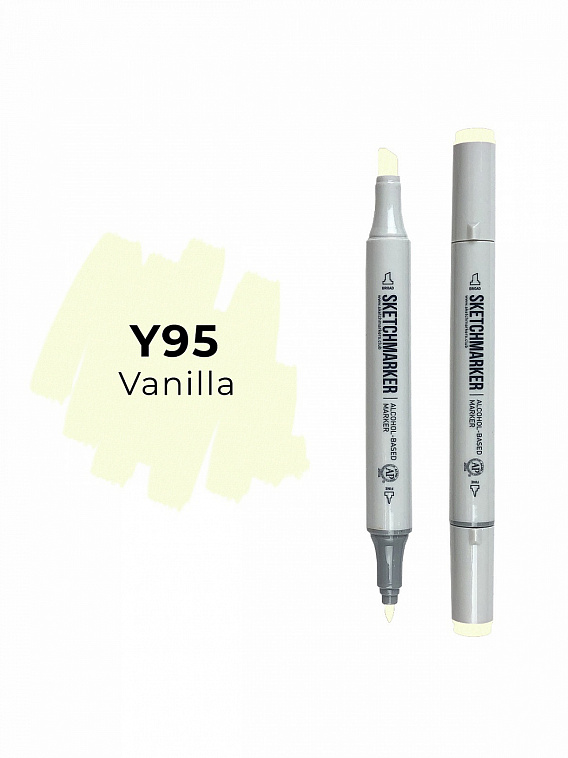 Маркер двухсторонний на спиртовой основе Sketchmarker Цвет Ванильный 606x758