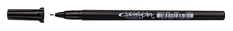 Ручка для каллиграфии Sakura "Pen Calligrapher"  1 мм, Черный, тонкий стержень 606x758