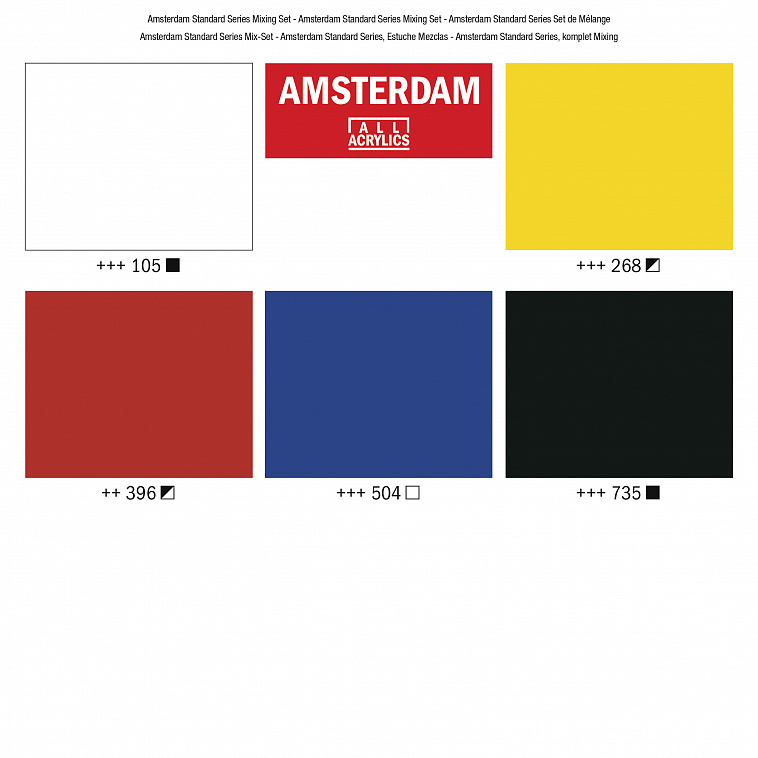 Набор акрила Talens "Amsterdam" 5 цв Mixing   