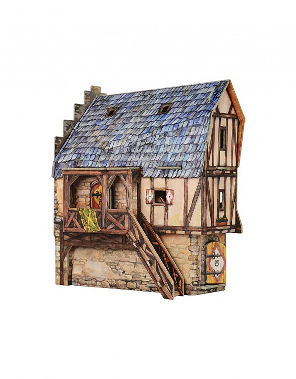 Игровой набор из картона Средневековый город "Городская школа"