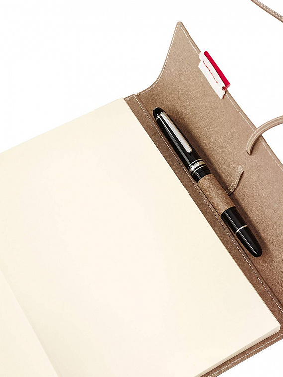 Блокнот в линейку SenseBook "Flap" S 9x14 см, композиционная кожа