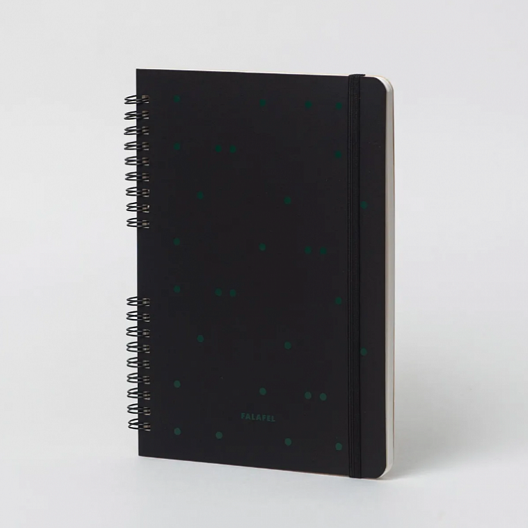 Скетчбук для смешанных техник FALAFEL BOOKS А5 Black 25 л, 180 г 606x758