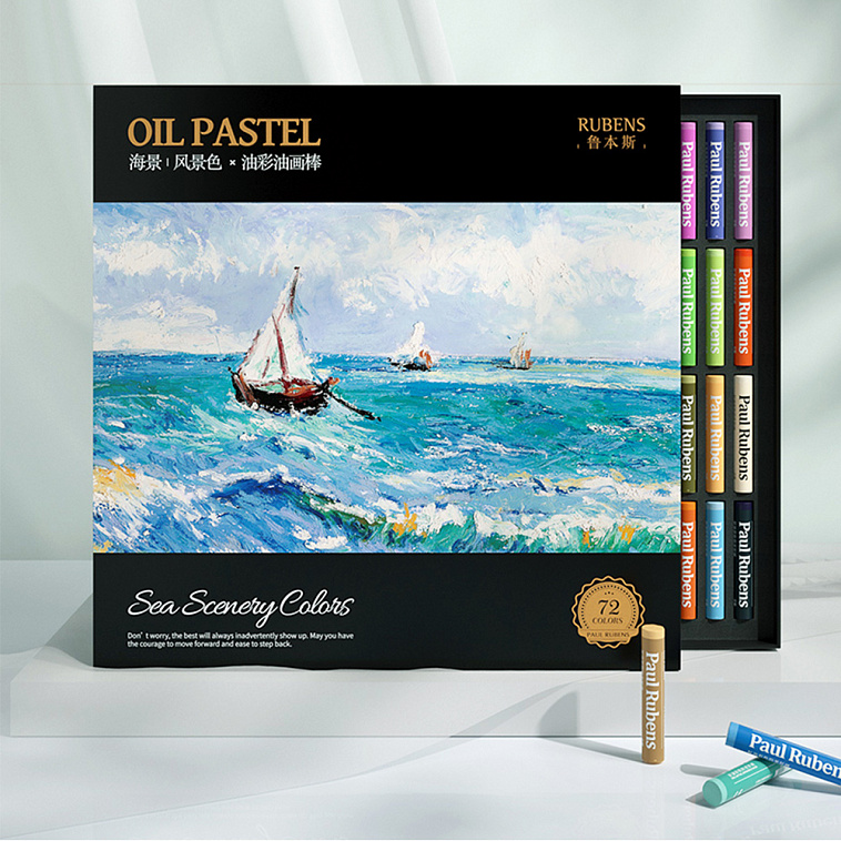 Набор пастели масляной Paul Rubens "Морской пейзаж" 72 цв, круглая, 70*12 мм, в к/кор