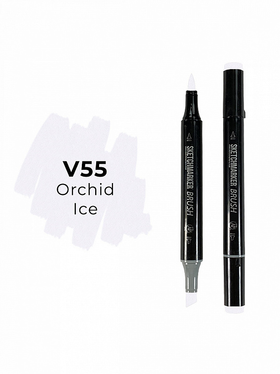 Маркер двухсторонний на спиртовой основе Sketchmarker Brush Цвет Фиолетовый лед 606x758