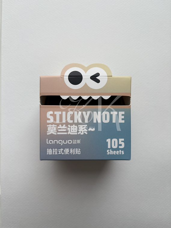 Блок с липким слоем Languo, 70*50мм, 105 листов, пастельные оттенки 606x758