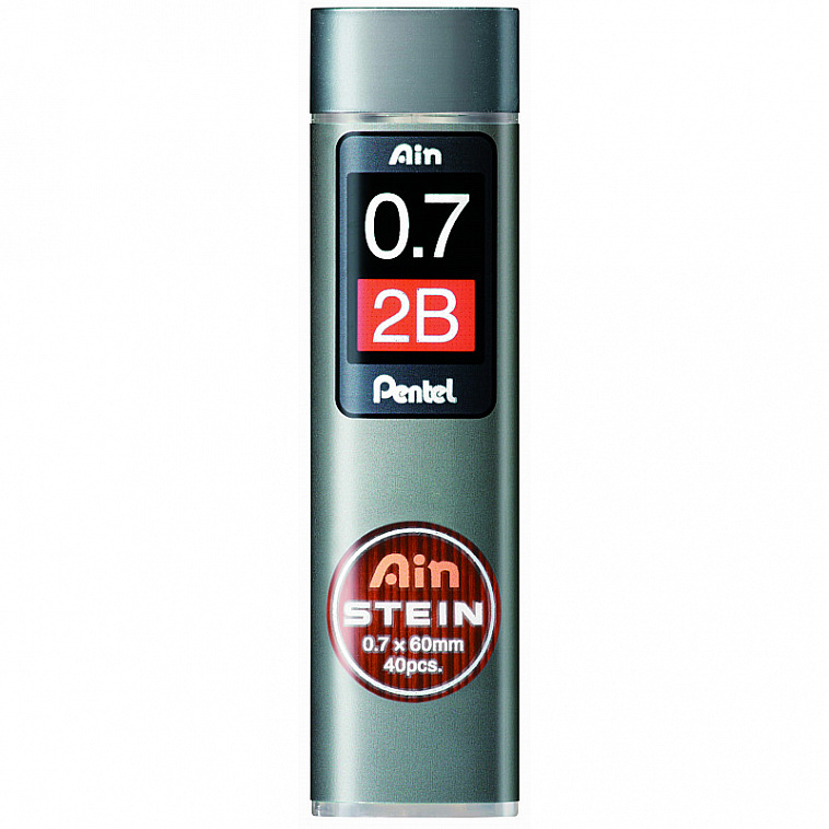 Набор грифелей для механического карандаша Pentel "Ain Stein" 0,7 мм, 2B 40 шт