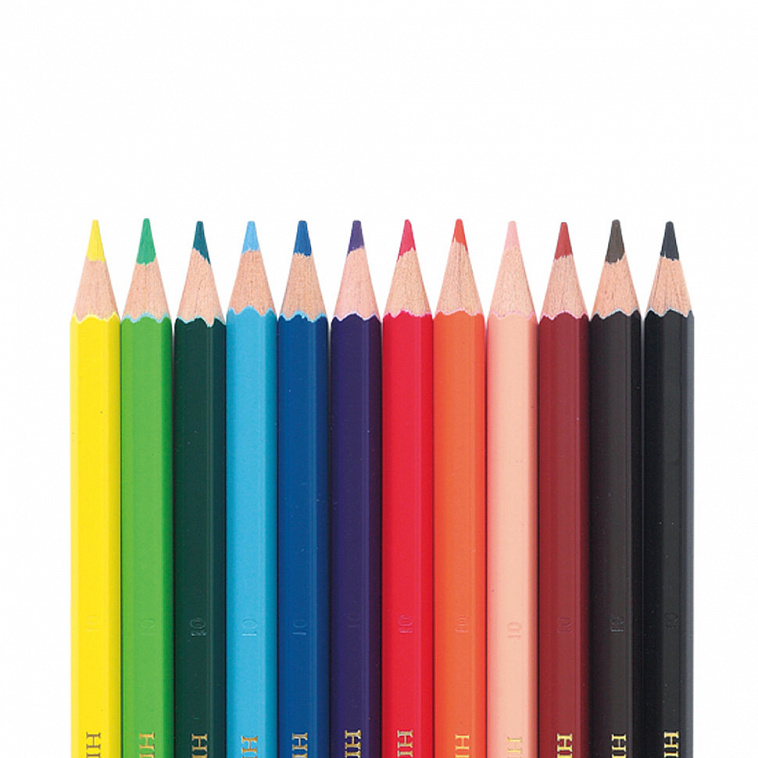 Набор карандашей акварельных Pentel "Colour pencils" 12 цв, в картонной коробке