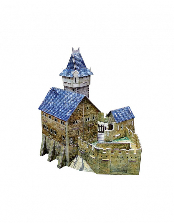 Игровой набор из картона Средневековый город "Охотничий замок"
