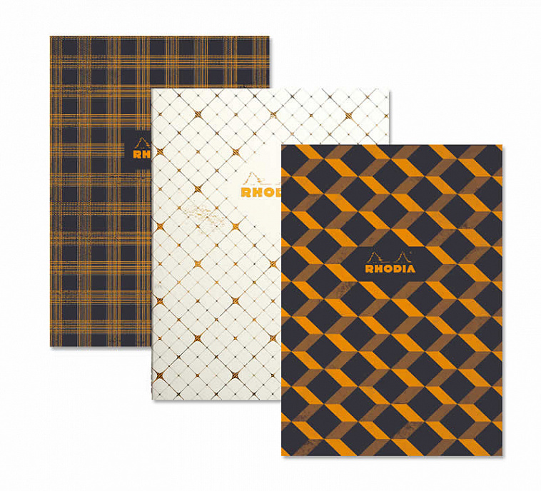 Блокнот в клетку Rhodia "Heritage quadrille" 19х25 см 32 л 90 г, листы: слоновая кость