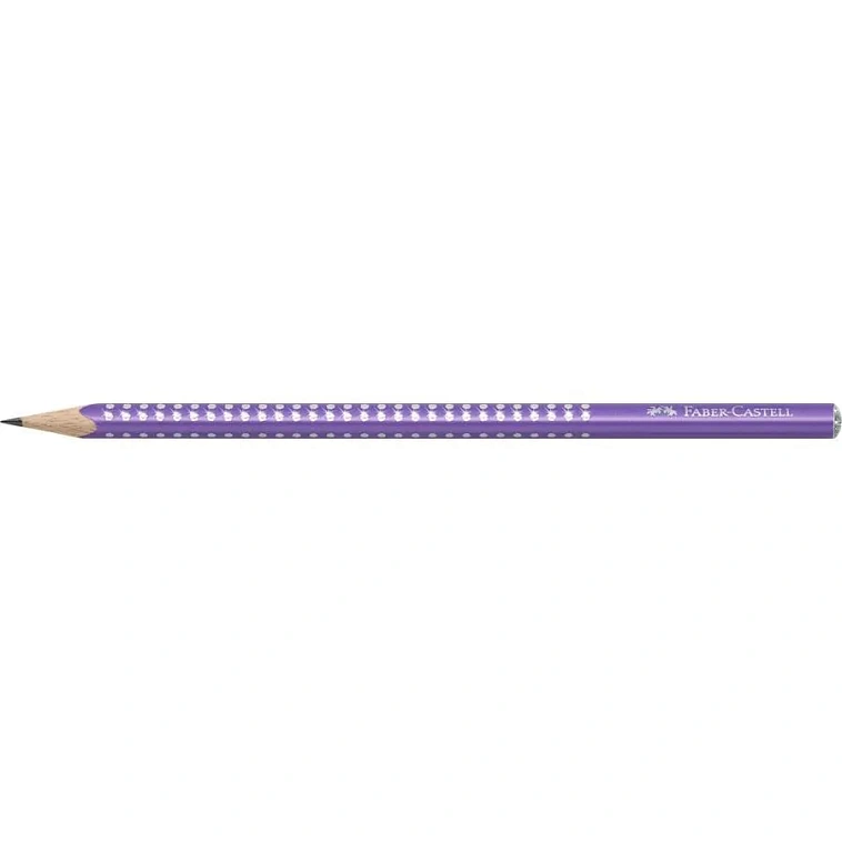 Карандаш чернографитный Faber-Castell "Sparkle" B, цвет корпуса жемчужный лиловый 606x758