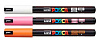Набор маркеров POSCA PC-1M, 3 шт,R, белый/оранжевый/розовый, в блистере 1
