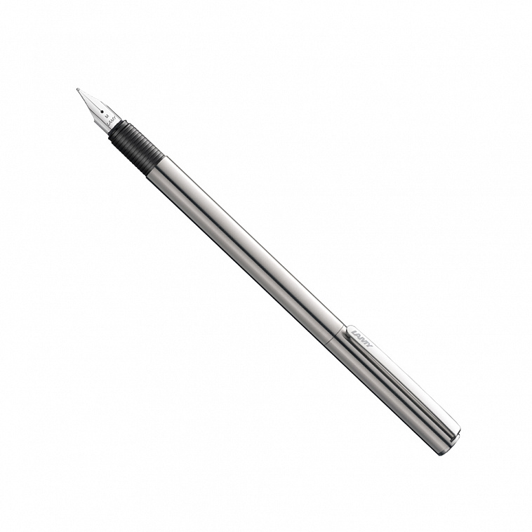 Ручка перьевая LAMY 045 st, F Полированная сталь, синие чернила