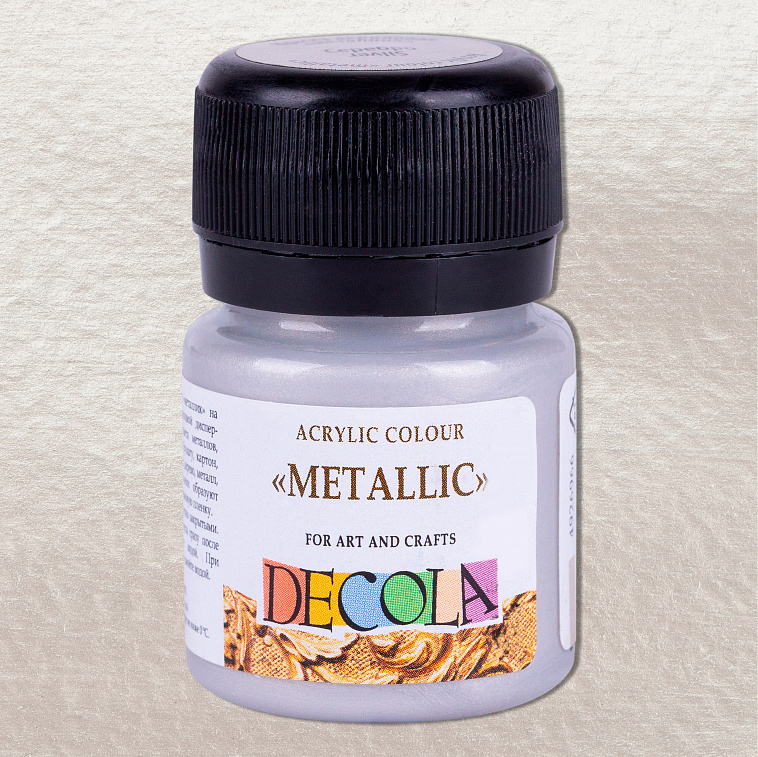 Акрил "Decola" 20 мл металлик Серебро  606x758