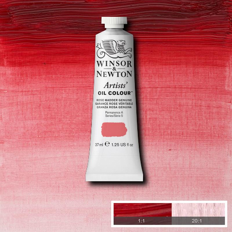 ♦Масло Winsor&Newton "ARTISTS" 37 мл розовая марена 606x758