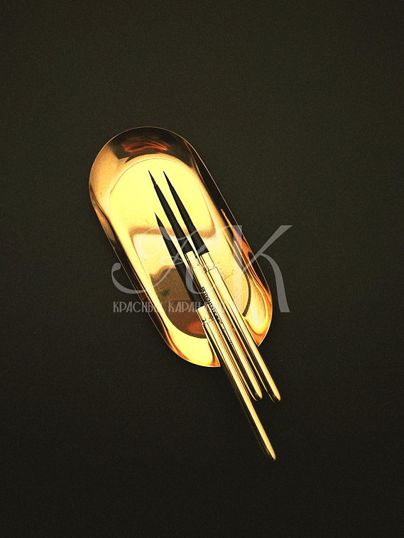 Кисть волос смешанный круглая №2 Potentate, ручка съемная металлическая 606x758