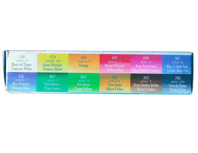 Набор акварели для путешествий Sennelier "La Petite" 12 цветов, в полукюветах, в пластике 606x758