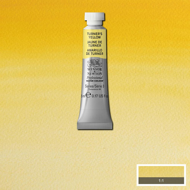 Акварель Winsor&Newton "Professional" в тюбике 5 мл Желтый тернер 606x758