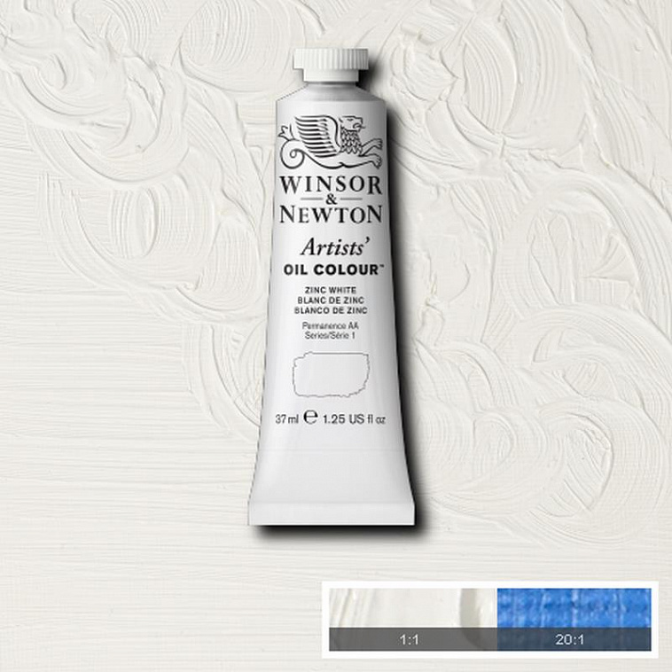 ♦Масло Winsor&Newton "ARTISTS" 37 мл белый цинк  606x758