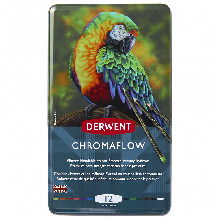 Набор цветных карандашей Derwent "Chromaflow" 12 цв