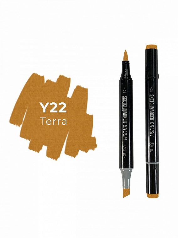 Маркер двухсторонний на спиртовой основе Sketchmarker Brush Цвет Земля 606x758
