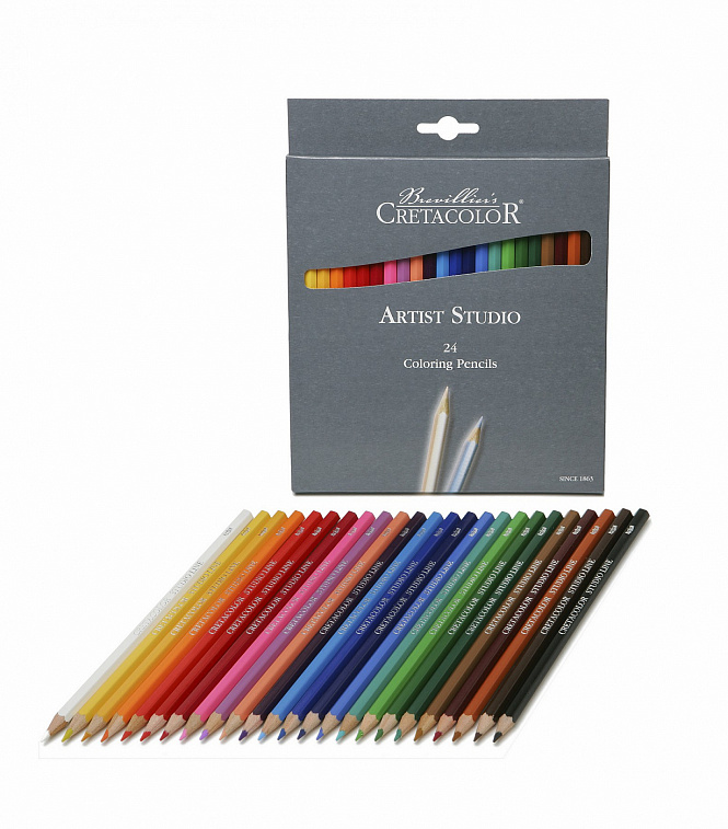 Набор карандашей акварельных Cretacolor "Artist Studio" 24 шт в картоне 