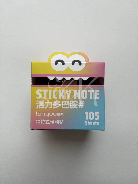 Блок с липким слоем Languo, 70*50мм, 105 листов, ассорти 3 606x758