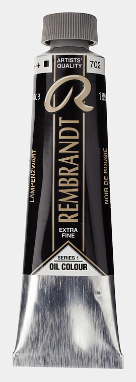 Масло Talens "Rembrandt" 40 мл Чёрный ламповый 606x758