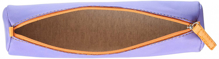 Пенал круглый, искусственная кожа Rhodia "Rhodiarama" 21,5х5 см на молнии, ирис 