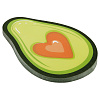 Самоклеящийся блок фигурный MESHU "Avocado", 50 л, европодвес 1