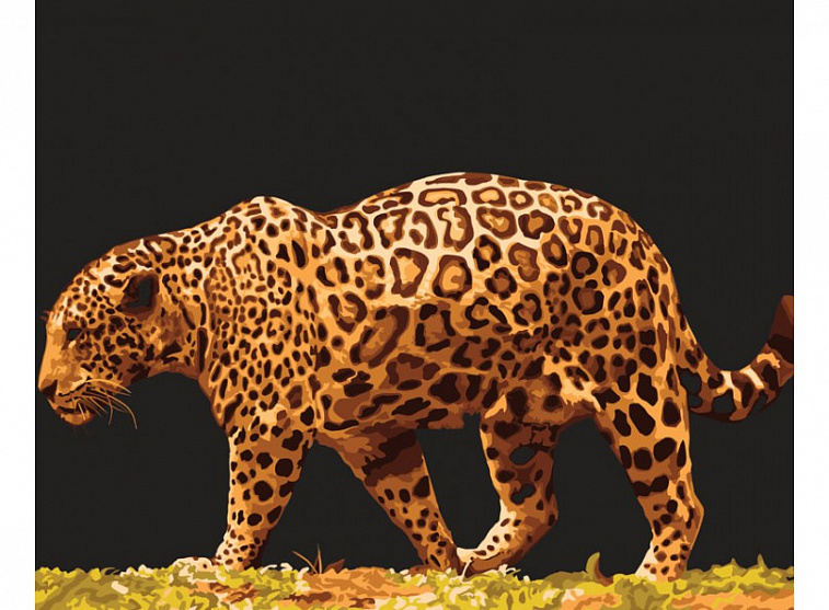 Набор для живописи по номерам 40х50 см "Леопард"