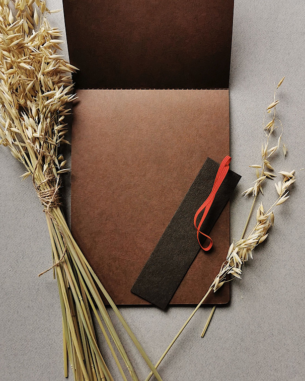 Скетчбук SMLT Authenticbook Watercolor Brown 24,5x18,6 см 12 л 280 г коричневая бумага на резинке 606x758