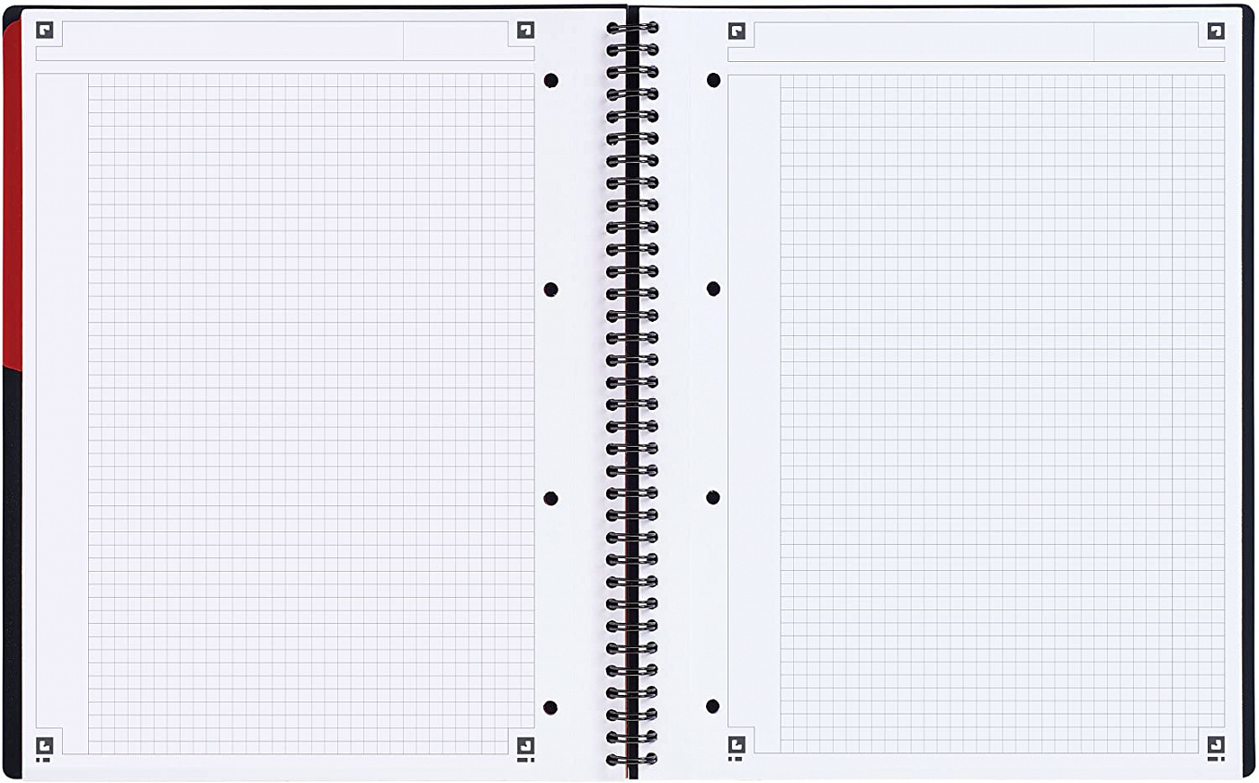 Бизнес-тетрадь в клетку OXFORD International ActiveBook A4+ двойная  спираль, пластиковая обложка Oxf-100104329 - купить в Москве в  интернет-магазине Красный карандаш