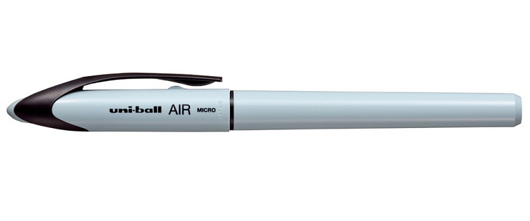 Роллер Uni-Ball AIR UBA-188C-M, 0,5 мм, цвет корпуса льдисто-голубой, цвет чернил черный 606x758