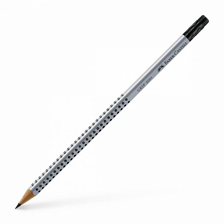 Карандаш чернографитный Faber-Castell "GRIP 2001" с ластиком B 606x758