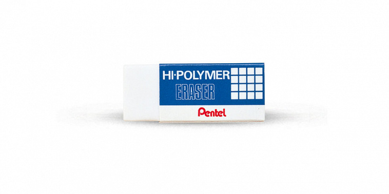 Ластик Pentel "Hi-Polymer Eraser" 43х17,5х11,5 мм 606x758
