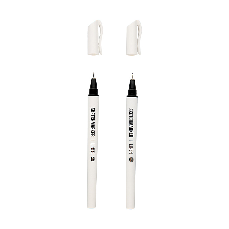 Набор ручек капиллярных SKETCHMARKER 2 шт (0.05, 0.1мм) черные 606x758