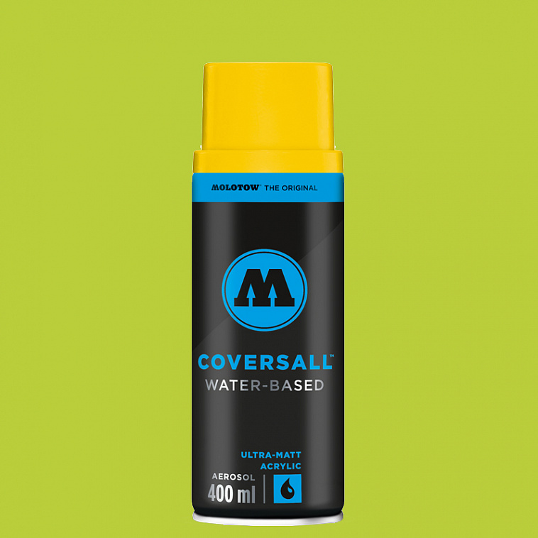 Аэрозольная краска Molotow "Coversall WB" 400 мл,  #119 kiwi light 606x758