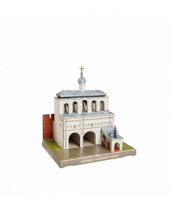 Сборная модель из картона "Звонница Софийского собора в Новгородском детинце"