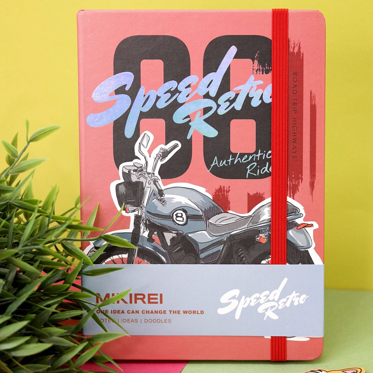 Блокнот "Vintage speed retro", red 14,5*21 см 606x758