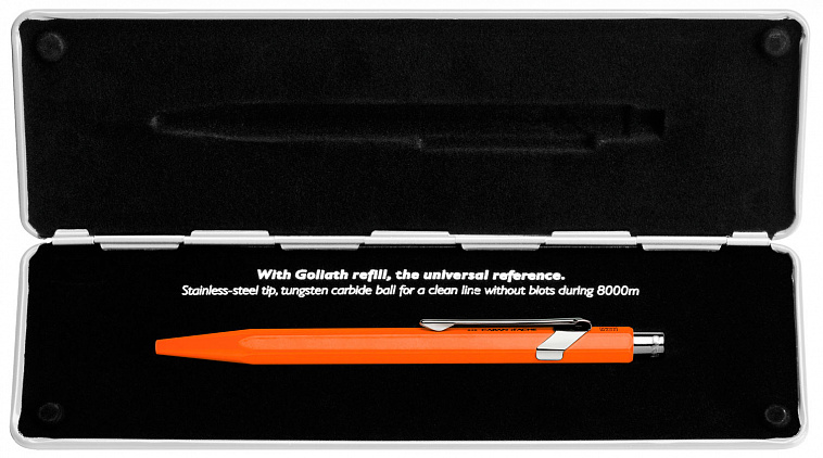 Ручка шариковая Caran d'Ache "Office 849 Pop Line - Orange", М