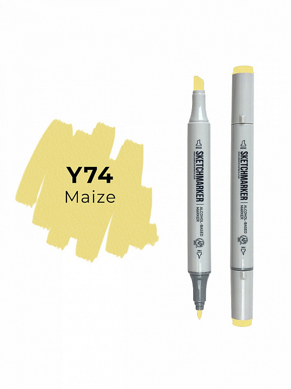 Маркер двухсторонний на спиртовой основе Sketchmarker Цвет Кукуруза 606x758