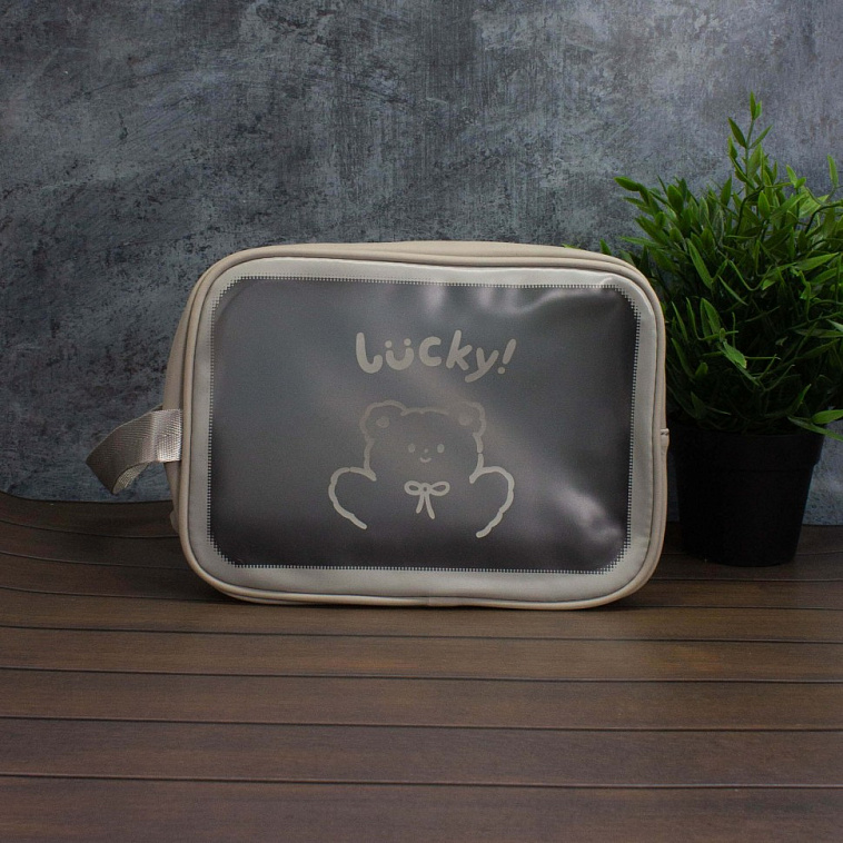 Косметичка "Lucky bear", gray 606x758