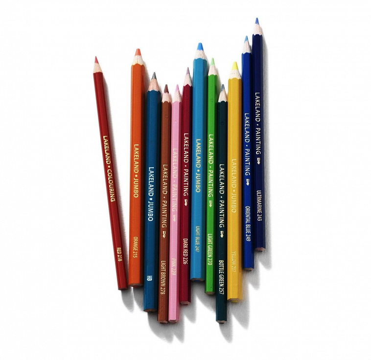Набор карандашей цветных Derwent "Lakeland Colorthin" 12 цв в пластиковой упаковке