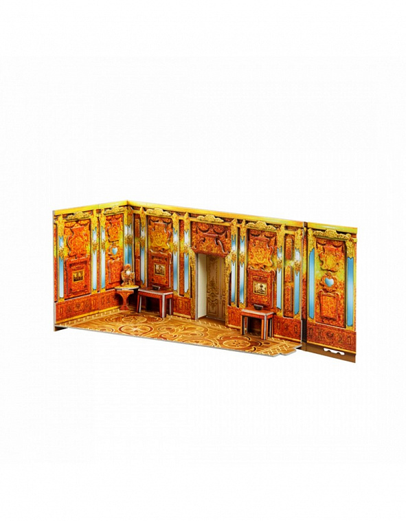 Сборная модель из картона Санкт-Петербург в миниатюре "Янтарная комната (румбокс)"