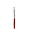 Кисть щетина №6 плоская скошенная Альбатрос "Студио" длинная ручка 